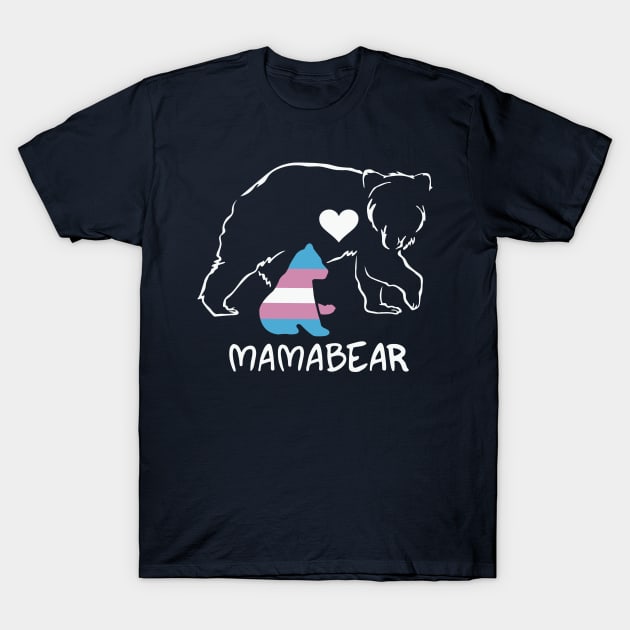 Mommy Bear Art T-Shirt by Design Anbay